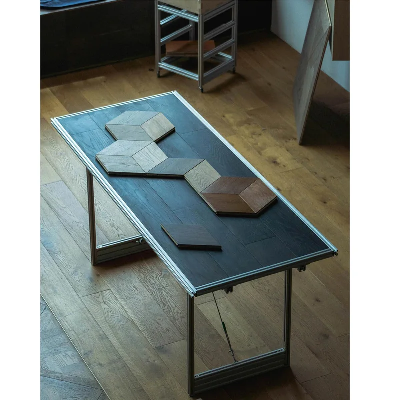 Creative solid wood desk meeting long table, aluminum profile table designer studio desk
Creative solid wood desk meeting long table, aluminum profile table designer studio desk