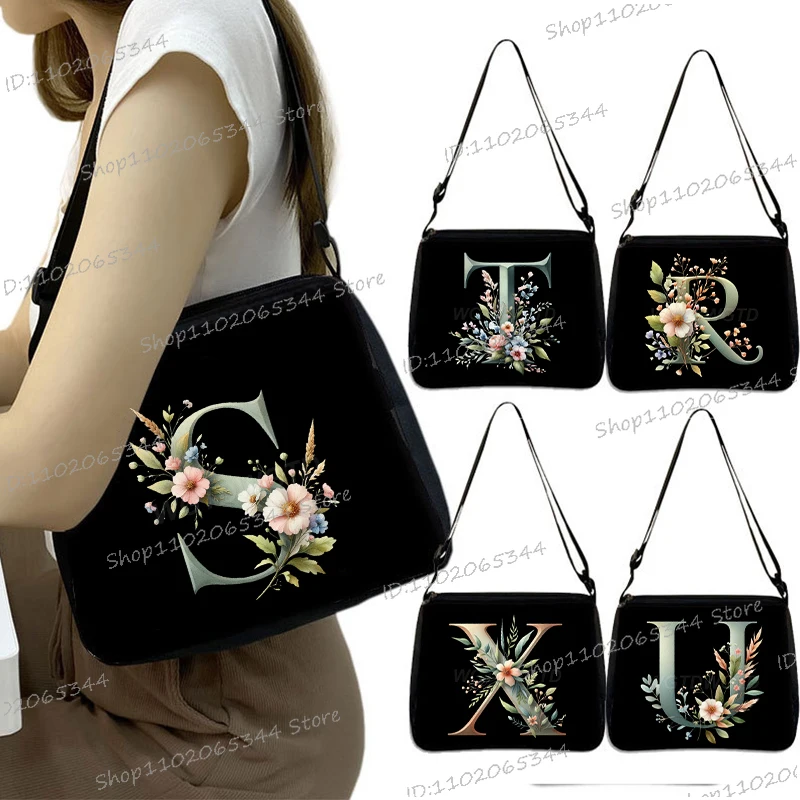 Vintage Floral Alphabet A-Z Shoulder Bag Women Fashion Zipper Shoulder Armpit Bag Casual Purse Travel Underarm Bags
Vintage Floral Alphabet A-Z Shoulder Bag Women Fashion Zipper Shoulder Armpit Bag Casual Purse Travel Underarm Bags