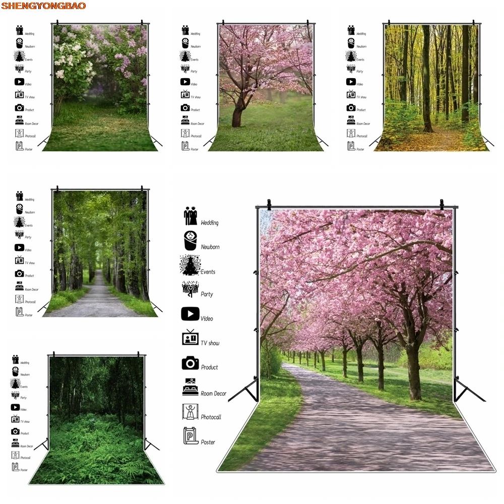 Spring Nature Scene Backdrop Bloomy Flower Forest Green Trees Birthday Party Wedding Portrait Photography Background Photobooth
Spring Nature Scene Backdrop Bloomy Flower Forest Green Trees Birthday Party Wedding Portrait Photography Background Photobooth