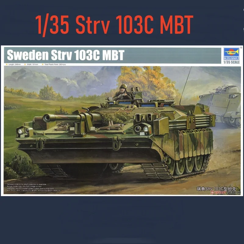 TRUMPETER 1/35 Швеция Strv 103C MBT Пластиковая сборка-головоломка Модель игрушки
TRUMPETER 1/35 Швеция Strv 103C MBT Пластиковая сборка-головоломка Модель игрушки