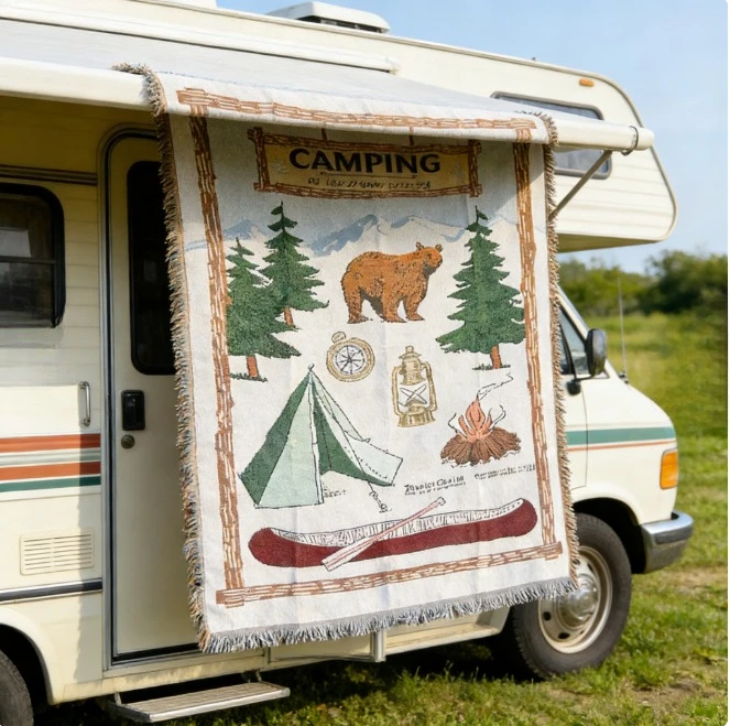 American Style Outdoor Camping Blanket Boho Ethnic Woven Blanket Picnic Sofa Throw Multi Purpose Tapestry for Home Decor
American Style Outdoor Camping Blanket Boho Ethnic Woven Blanket Picnic Sofa Throw Multi Purpose Tapestry for Home Decor