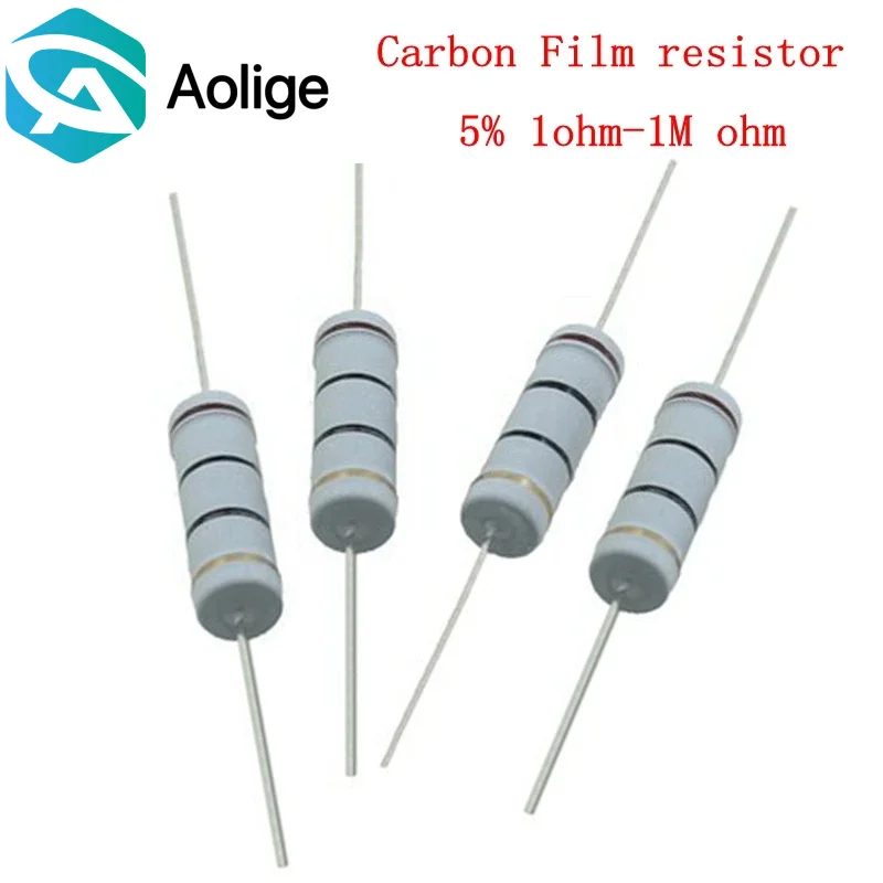 10PCS 5W Carbon Film Resistor 5% 1R ~ 1M 2.2R 10R 22R 47R 51R 100R 150R 470R 1K 4.7K 10K 47K 1 2.2 10 22 47 51 100 150 470 Ohm
10PCS 5W Carbon Film Resistor 5% 1R ~ 1M 2.2R 10R 22R 47R 51R 100R 150R 470R 1K 4.7K 10K 47K 1 2.2 10 22 47 51 100 150 470 Ohm