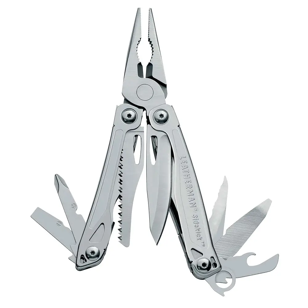 , Sideki Pocket Size Multitool With Spring-Action Pliers And Saw, Stainl Steel With Nylon Sheath
, Sideki Pocket Size Multitool With Spring-Action Pliers And Saw, Stainl Steel With Nylon Sheath