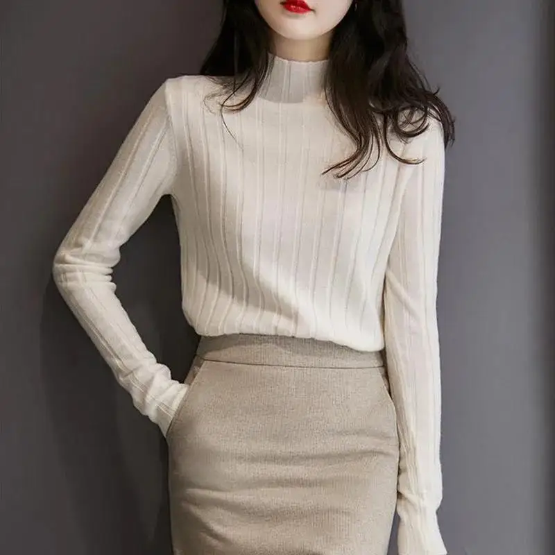Soft Cozy Half High Neck Long Sleeve Knitted Base Shirt Thin Loose Women's Inner Wear Autumn Winter New Style Comfortable Swe...
Soft Cozy Half High Neck Long Sleeve Knitted Base Shirt Thin Loose Women's Inner Wear Autumn Winter New Style Comfortable Swe...