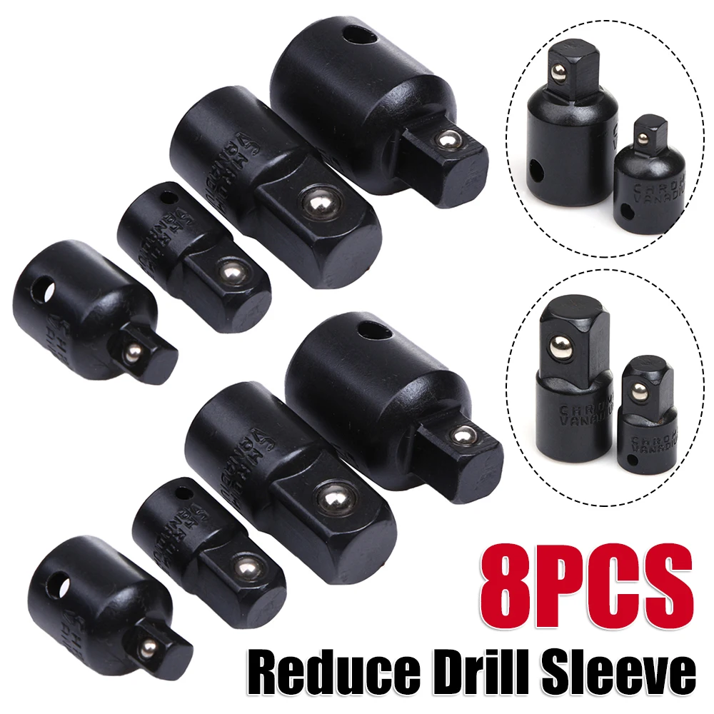 2 комплекта 1/4 3/8 1/2 набор адаптеров для приводных розеток, 8 шт., преобразователь редуктора, пружинный шарикоподшипник, ручные инструменты для пневматического ударного гайковерта
2 комплекта 1/4 3/8 1/2 набор адаптеров для приводных розеток, 8 шт., преобразователь редуктора, пружинный шарикоподшипник, ручные инструменты для пневматического ударного гайковерта