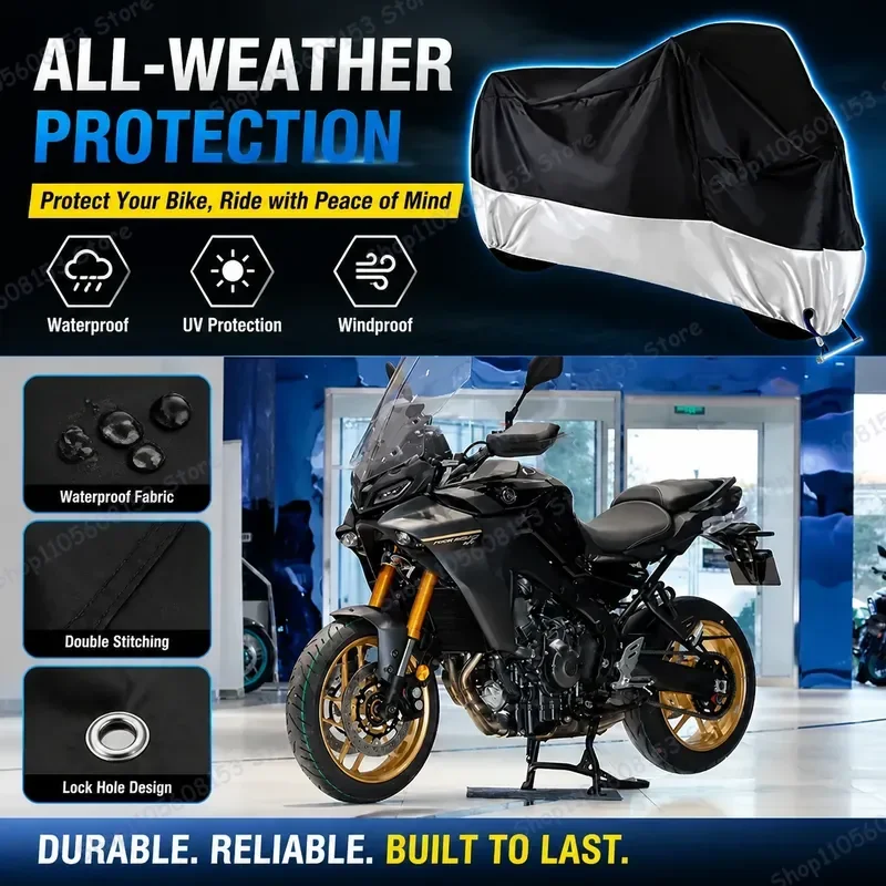 For Yamaha Tracer 9GT Motorcycle Cover Waterproof Dustproof UV Resistant All Weather Outdoor Indoor Scooter Bike Protection
For Yamaha Tracer 9GT Motorcycle Cover Waterproof Dustproof UV Resistant All Weather Outdoor Indoor Scooter Bike Protection