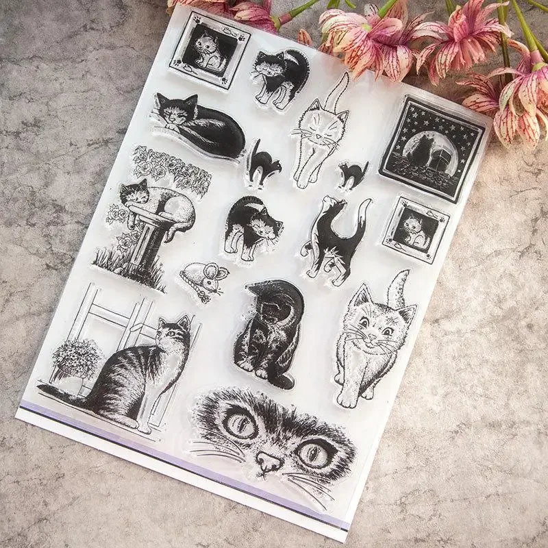 Loverly Cat Transparent Clear Silicone Stamp Seal for DIY Scrapbooking Photo Album Clear Stamp
Loverly Cat Transparent Clear Silicone Stamp Seal for DIY Scrapbooking Photo Album Clear Stamp