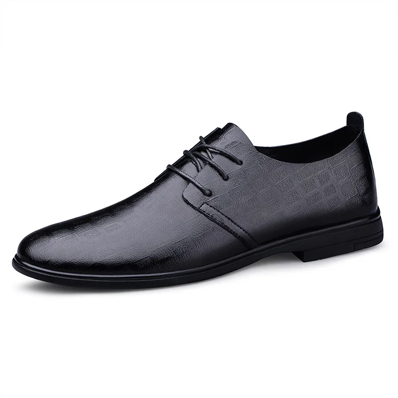 Men's Classic Black Leather Lace-Up Dress Shoes Business Oxford Shoes Breathable Comfortable for Office Daily Formal Occasions
Men's Classic Black Leather Lace-Up Dress Shoes Business Oxford Shoes Breathable Comfortable for Office Daily Formal Occasions