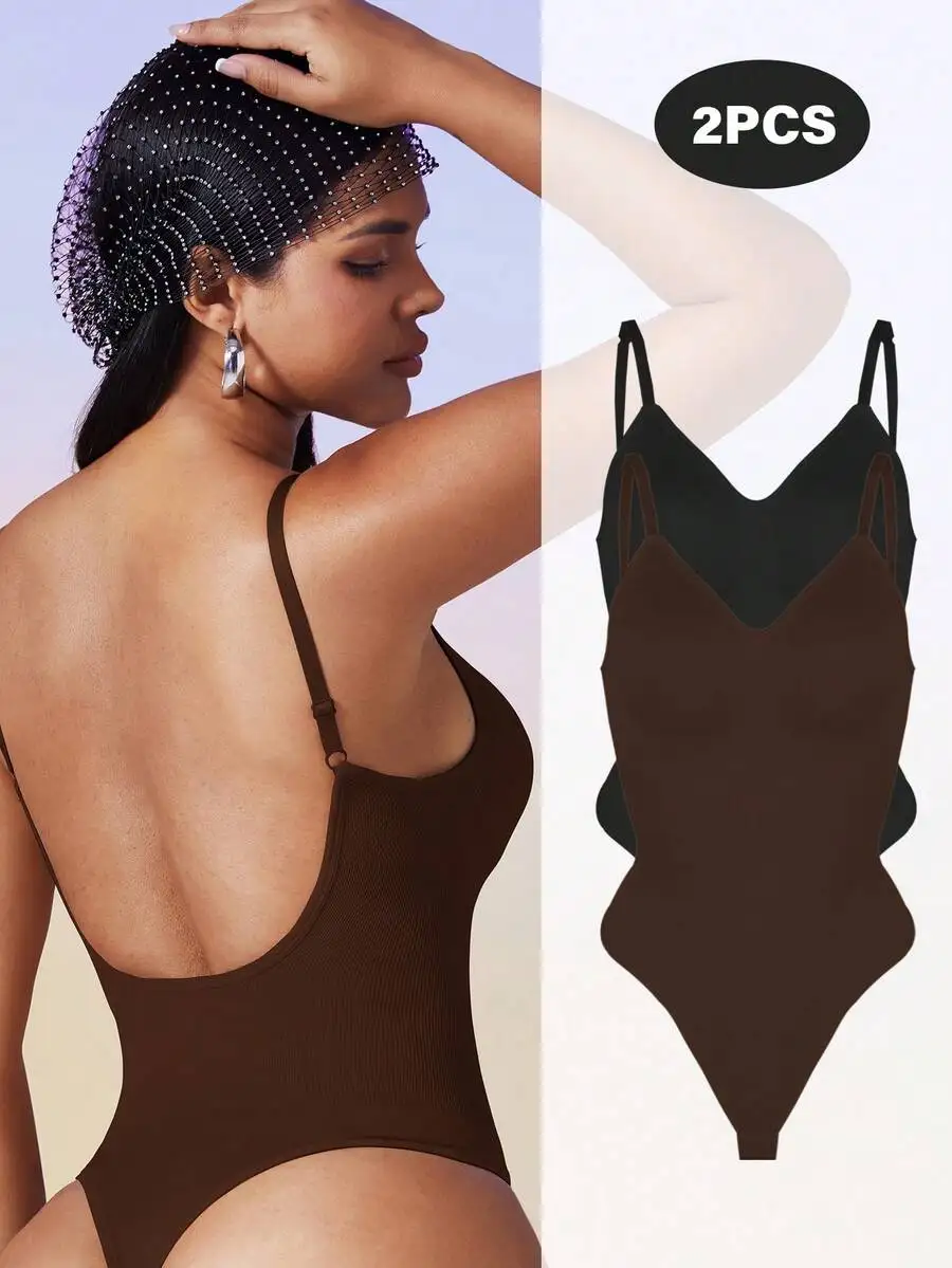 2pcs Women Seamless Backless Shapewear Jumpsuit Tummy Control Waist Trainer Butt Lifter
2pcs Women Seamless Backless Shapewear Jumpsuit Tummy Control Waist Trainer Butt Lifter