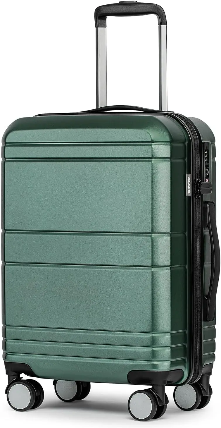 Airline Approved Hardshell Carry-On Suitcase with TSA Lock, Expandable 20-Inch Luggage with Wheels for Men and Women in Green
Airline Approved Hardshell Carry-On Suitcase with TSA Lock, Expandable 20-Inch Luggage with Wheels for Men and Women in Green