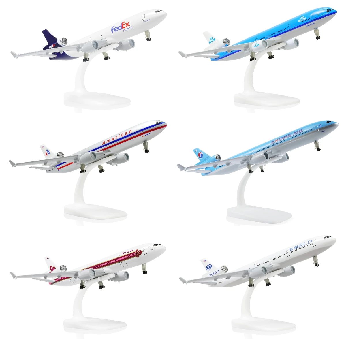 1/300 Scale 20cm MD-11 Series Airplane Model Toy Kit Metal Diecast Plane Model with Display Stand For Collection display or Gift
1/300 Scale 20cm MD-11 Series Airplane Model Toy Kit Metal Diecast Plane Model with Display Stand For Collection display or Gift