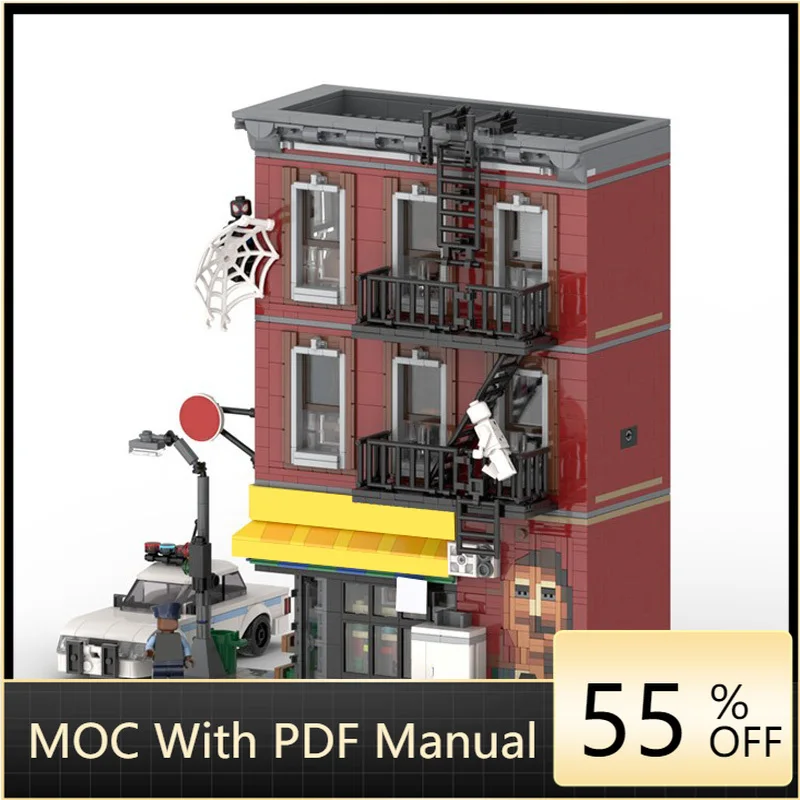 2143 PCS City Street View Deli Grocery Modular Model MOC Building Blocks Brick Educational Creative Assembly Toys Birthday Gifts
2143 PCS City Street View Deli Grocery Modular Model MOC Building Blocks Brick Educational Creative Assembly Toys Birthday Gifts