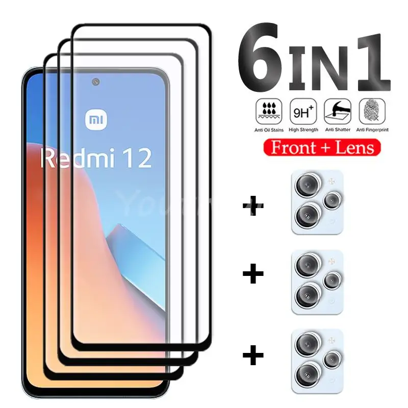 For Xiaomi Redmi 12 Glass Redmi 12 Tempered Glass Full Glue Screen Protector Camera Film Redmi 12 12C 10 10C 10A Glass
For Xiaomi Redmi 12 Glass Redmi 12 Tempered Glass Full Glue Screen Protector Camera Film Redmi 12 12C 10 10C 10A Glass