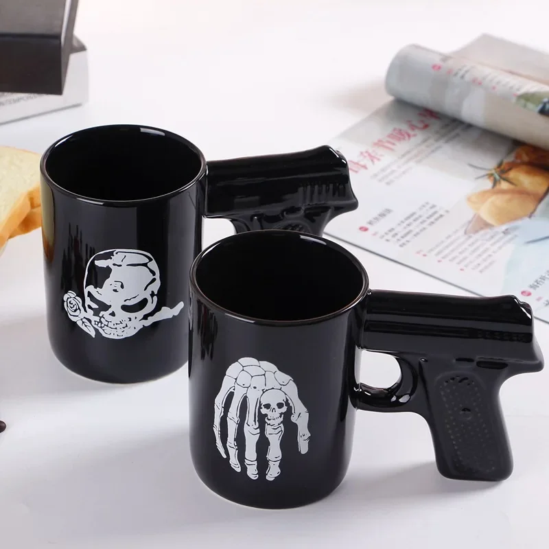 Pirate Pistol Cup Creative Skull Ceramic Water Cup Handle Mug 3D Modeling Coffee Cup
Pirate Pistol Cup Creative Skull Ceramic Water Cup Handle Mug 3D Modeling Coffee Cup