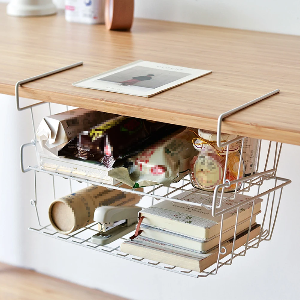 Storage Baskets Hanging Wire Basket for Cabinet Partition Shelf Desk Cupboard Wardrobe Kitchen Fits Small Spaces
Storage Baskets Hanging Wire Basket for Cabinet Partition Shelf Desk Cupboard Wardrobe Kitchen Fits Small Spaces