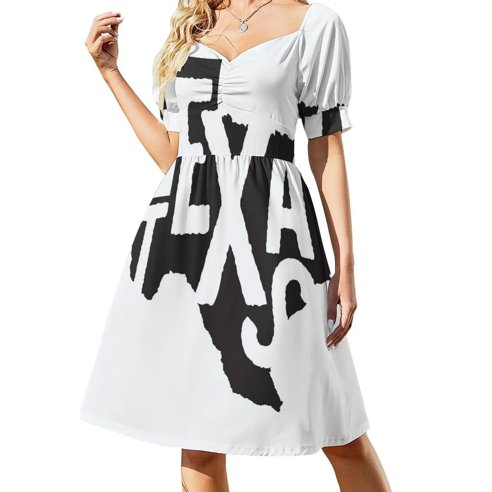 Texas State Design Abstract Texas Lettering Graphic Texas Gift Map Short-Sleeved Dress Women's long dress Dress
Texas State Design Abstract Texas Lettering Graphic Texas Gift Map Short-Sleeved Dress Women's long dress Dress