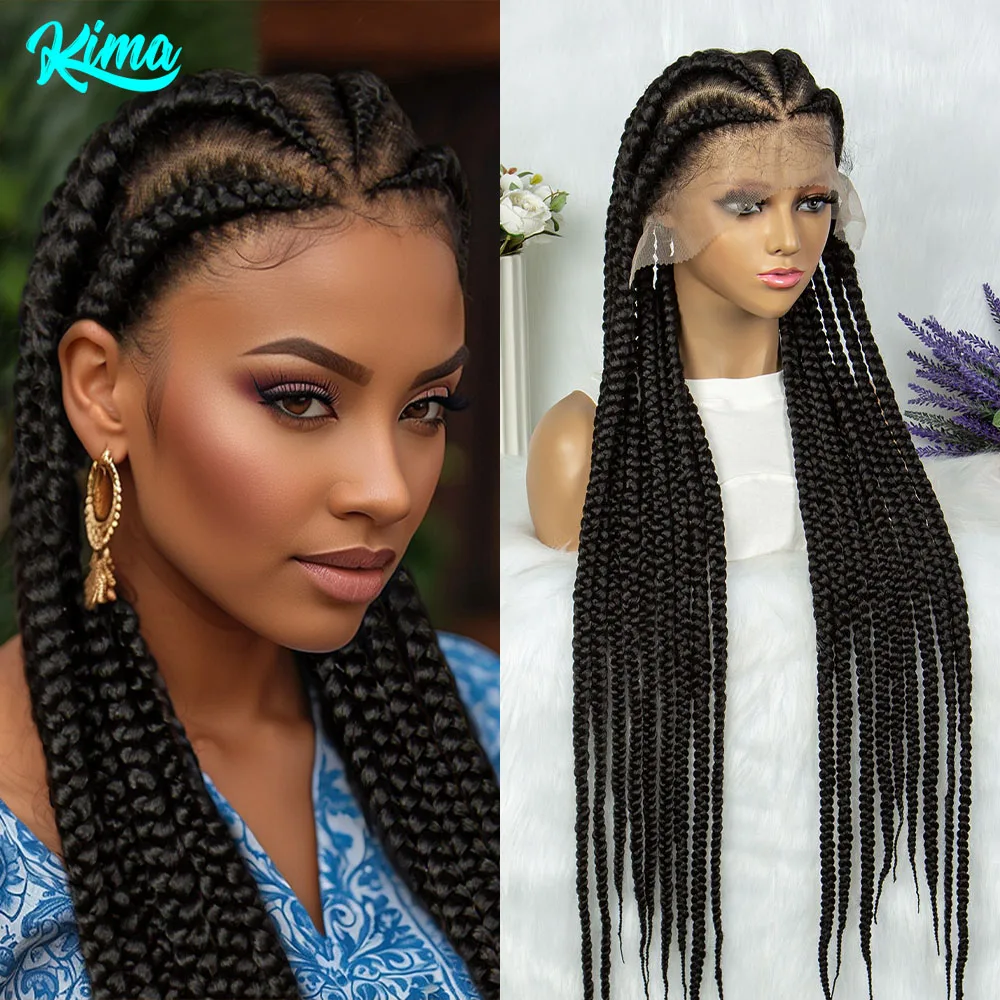 KIMA Synthetic Twisted Braided Wigs Dreadlocks Full Lace Knotless Box Boho Locks Braids Wigs for Black Women
KIMA Synthetic Twisted Braided Wigs Dreadlocks Full Lace Knotless Box Boho Locks Braids Wigs for Black Women