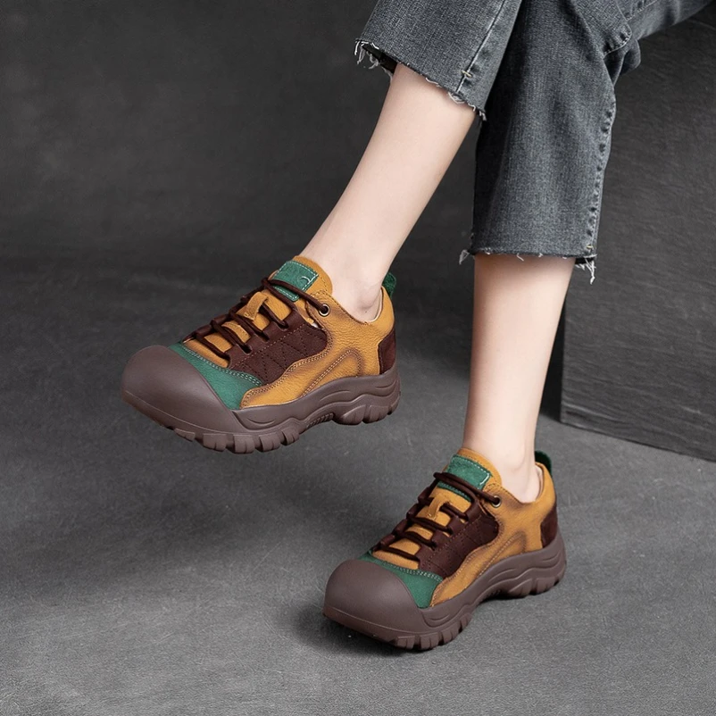 2025 повседневная обувь разных цветов с круглым носком, новые осенние женские кроссовки из натуральной кожи на толстой подошве со шнуровкой
2025 повседневная обувь разных цветов с круглым носком, новые осенние женские кроссовки из натуральной кожи на толстой подошве со шнуровкой