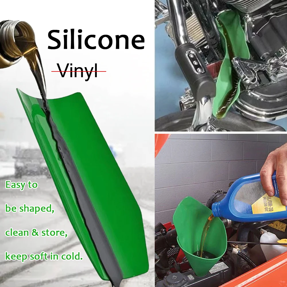 Silicone Oil Drain Changer Flexi Funnel Filter Guide Plate Foldable Reusable Car Motorcycle Truck Engine Water Valve Mower Auto
Silicone Oil Drain Changer Flexi Funnel Filter Guide Plate Foldable Reusable Car Motorcycle Truck Engine Water Valve Mower Auto