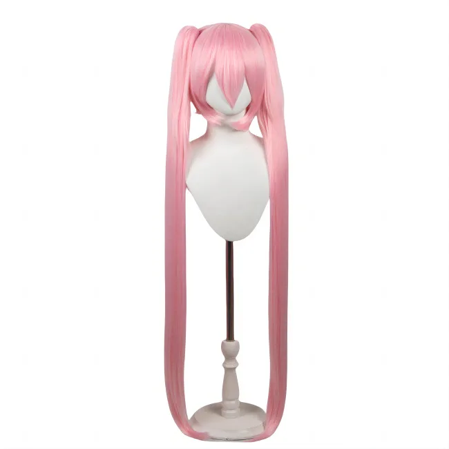 Synthetic Long Pink Double Ponytail Wig Mi-ku Inspired Cosplay Costume Anime Hair 120cm with Blossom Clip for Party Halloween
Synthetic Long Pink Double Ponytail Wig Mi-ku Inspired Cosplay Costume Anime Hair 120cm with Blossom Clip for Party Halloween