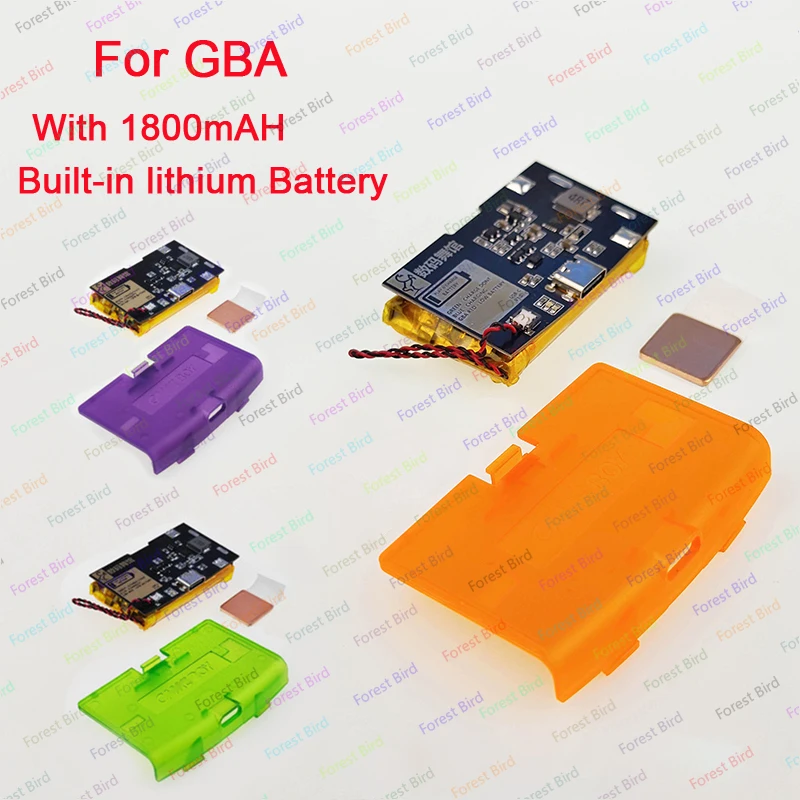 1800mAH Li-ion Rechargeable Battery Module USB-C For Game Boy Advance For GBA Highlight with Type-C Charging Port Battery Cover
1800mAH Li-ion Rechargeable Battery Module USB-C For Game Boy Advance For GBA Highlight with Type-C Charging Port Battery Cover