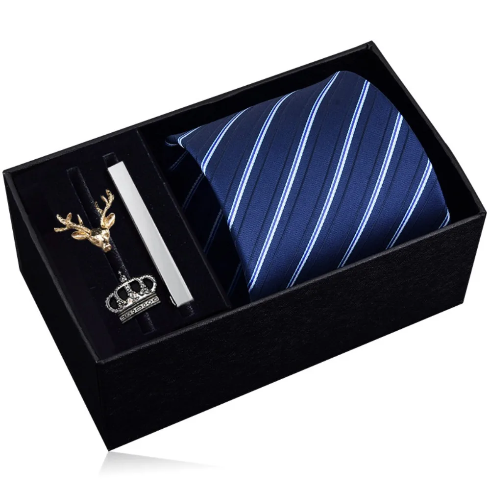 Adjustable Zipper Necktie Gift Set Tie Clip Deer Head Pin Elegant Men's Necktie Gift Box Handchief Cufflink Automatic Zipper Tie
Adjustable Zipper Necktie Gift Set Tie Clip Deer Head Pin Elegant Men's Necktie Gift Box Handchief Cufflink Automatic Zipper Tie