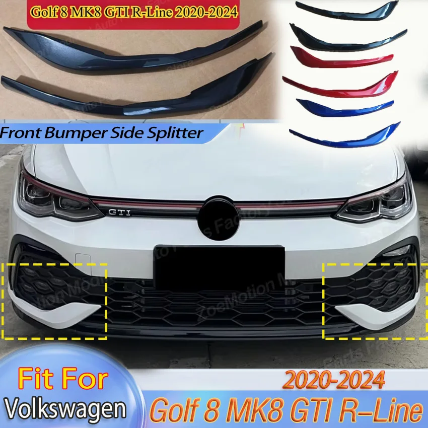 Car Fog Light Canard for VW Golf 8 MK8 GTI R-Line 2020-2024 CS Style Front Bumper Side Splitter Spoiler Body Kit Auto Parts Trim
Car Fog Light Canard for VW Golf 8 MK8 GTI R-Line 2020-2024 CS Style Front Bumper Side Splitter Spoiler Body Kit Auto Parts Trim