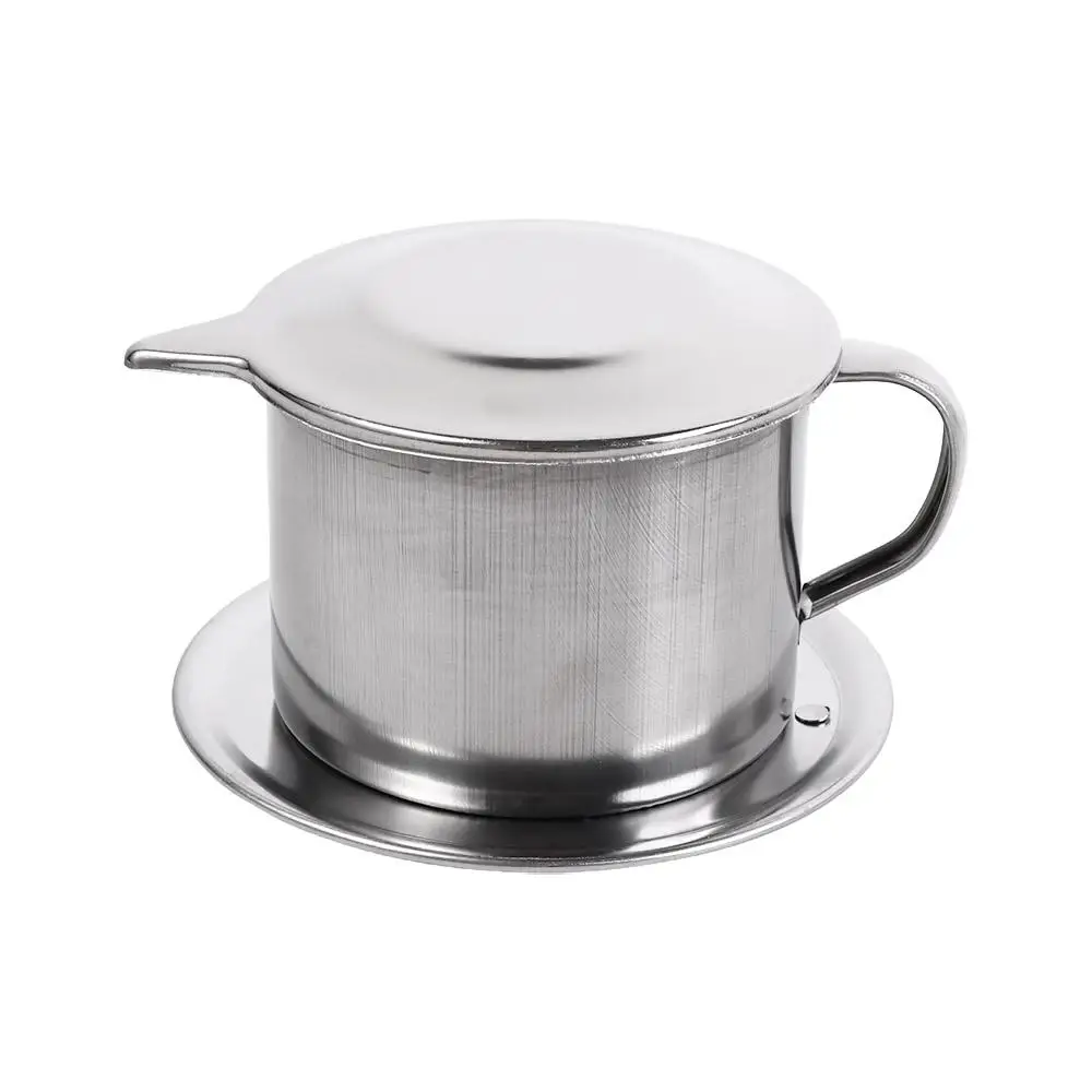 Stainless Steel Coffee Drip Filter Portable Durable Vietnamese Coffee Maker Silver Versatile Coffee Infuser Cup Office
Stainless Steel Coffee Drip Filter Portable Durable Vietnamese Coffee Maker Silver Versatile Coffee Infuser Cup Office