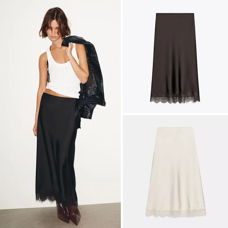 Spring New Arrival Women's Silk Satin Texture Midi Skirt Faionable Ele Sle for Young Women Ages 8-25
Spring New Arrival Women's Silk Satin Texture Midi Skirt Faionable Ele Sle for Young Women Ages 8-25