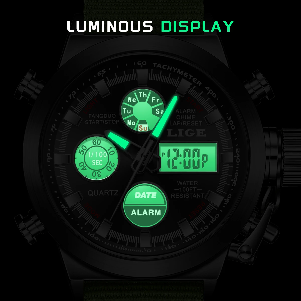 LIGE Outdoor Sport Watch Men Dual Time Waterproof Military Wristwatch Army Tactical Digital Quartz Watches Clocks reloj hombre
LIGE Outdoor Sport Watch Men Dual Time Waterproof Military Wristwatch Army Tactical Digital Quartz Watches Clocks reloj hombre