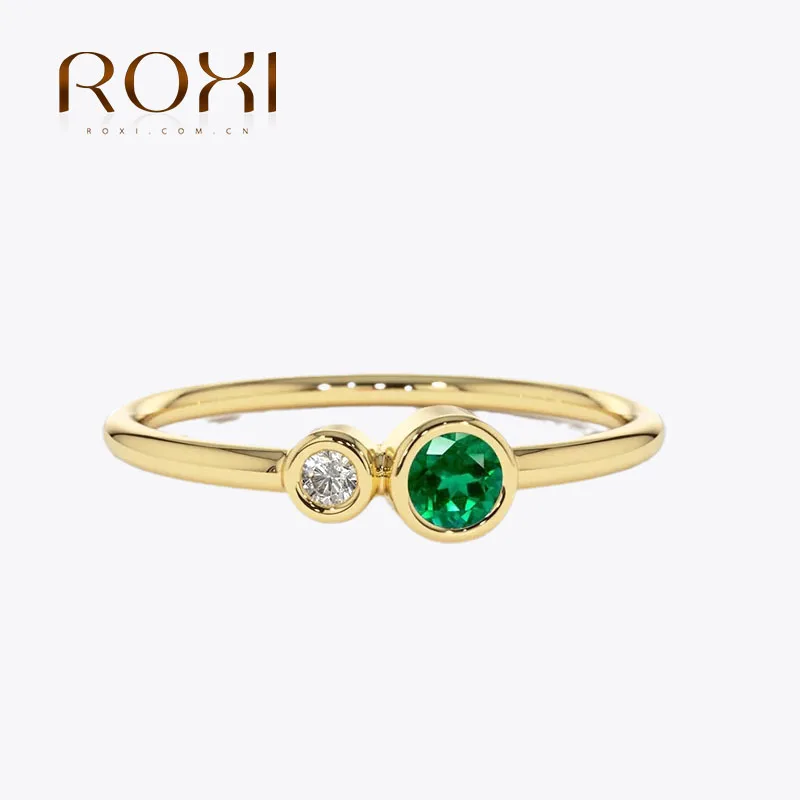 ROXI 925 Sterling Silver Round Circle Emerald Luxury Finger Rings For Women Elegant Wedding Jewelry Charm Ring Anillo Plata 925
ROXI 925 Sterling Silver Round Circle Emerald Luxury Finger Rings For Women Elegant Wedding Jewelry Charm Ring Anillo Plata 925