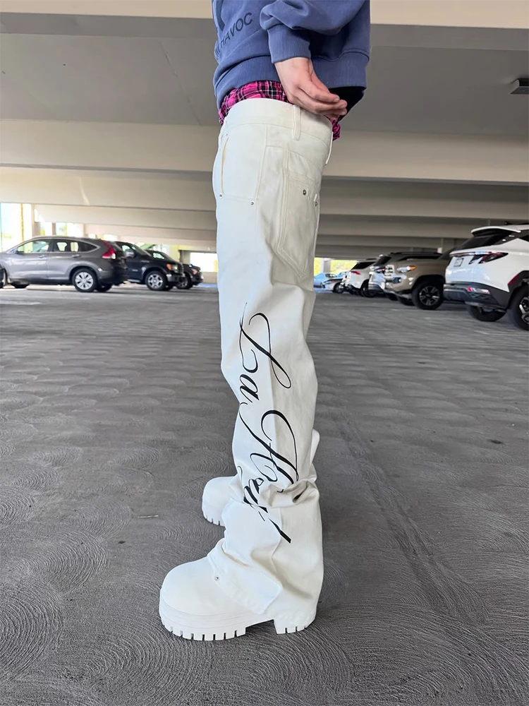 Unisex American High Street INS Style Letter Print Micro-La Machete Jeans 2026 New Personalized Street Fashion Casual Pants
Unisex American High Street INS Style Letter Print Micro-La Machete Jeans 2026 New Personalized Street Fashion Casual Pants