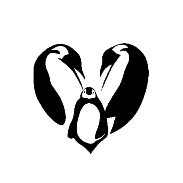 Funny Heart Emperor Penguin Family Car Sticker 12CM*12CM 
Funny Heart Emperor Penguin Family Car Sticker 12CM*12CM
