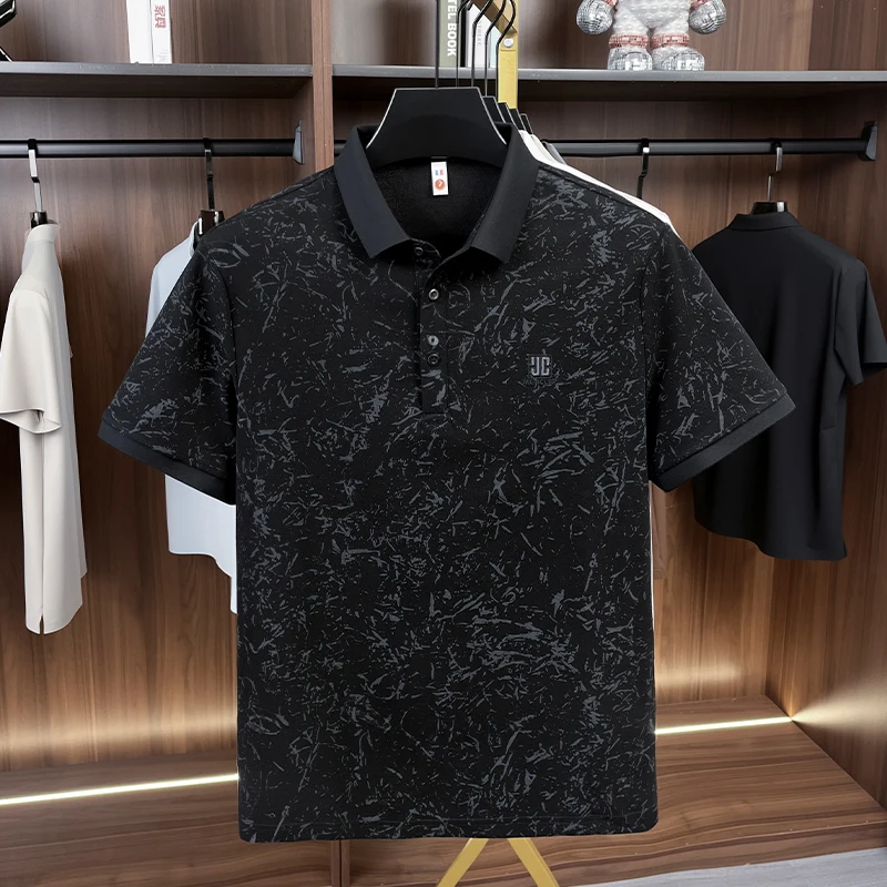 Luxury Cotton Refreshing For Men's Half-sleeved T-shirt 2026 Summer New Polo Shirt Loose Middle-aged Short-sleeved Printed Top
Luxury Cotton Refreshing For Men's Half-sleeved T-shirt 2026 Summer New Polo Shirt Loose Middle-aged Short-sleeved Printed Top