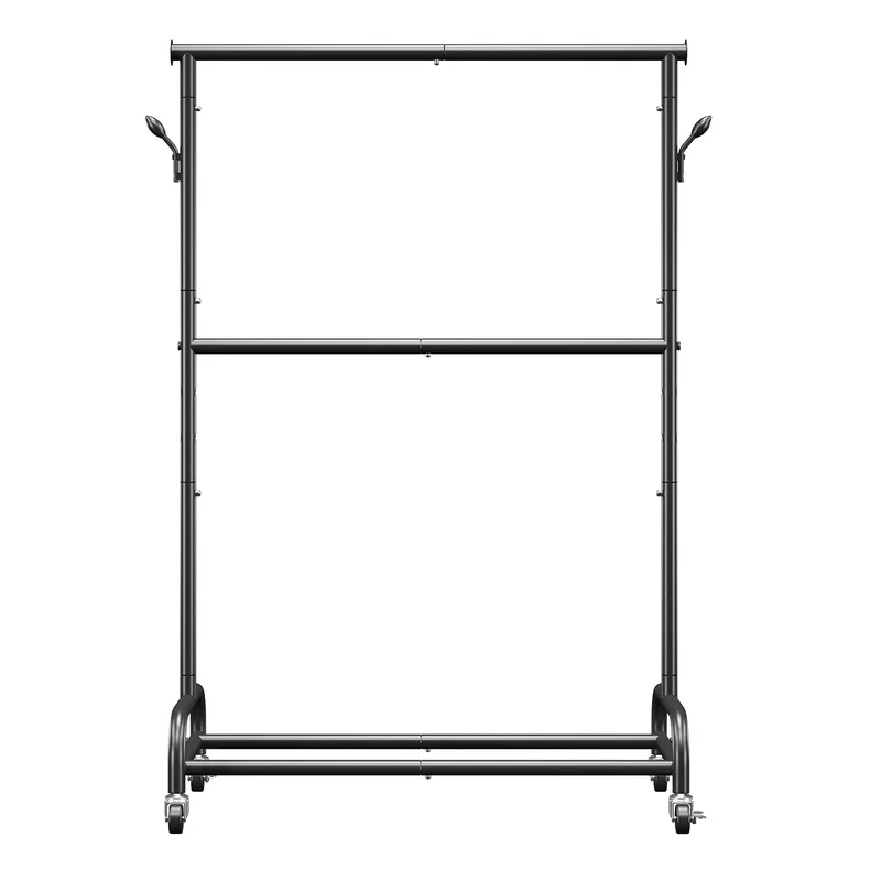 Rolling Clothing Rack with Adjustable Bar and Hooks, Heavy Duty Steel, 150 lbs Capacity, Wheels for Bedroom, Laundry, Living Room
Rolling Clothing Rack with Adjustable Bar and Hooks, Heavy Duty Steel, 150 lbs Capacity, Wheels for Bedroom, Laundry, Living Room