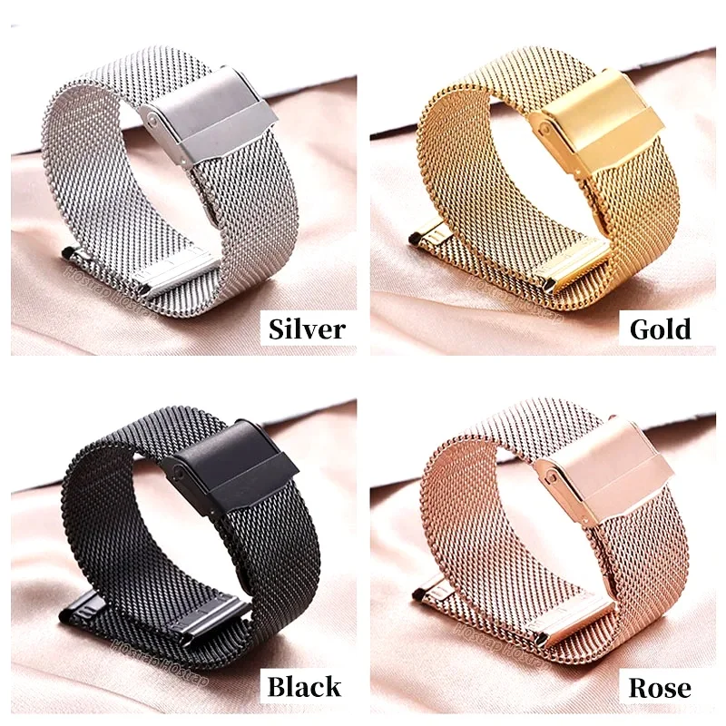 Quick Release Milanese Strap 18mm 20mm 22mm 12mm 14mm 16mm 17mm 19mm 21mm 24mm Universal Bracelet 0.6mesh Stainless Steel
Quick Release Milanese Strap 18mm 20mm 22mm 12mm 14mm 16mm 17mm 19mm 21mm 24mm Universal Bracelet 0.6mesh Stainless Steel