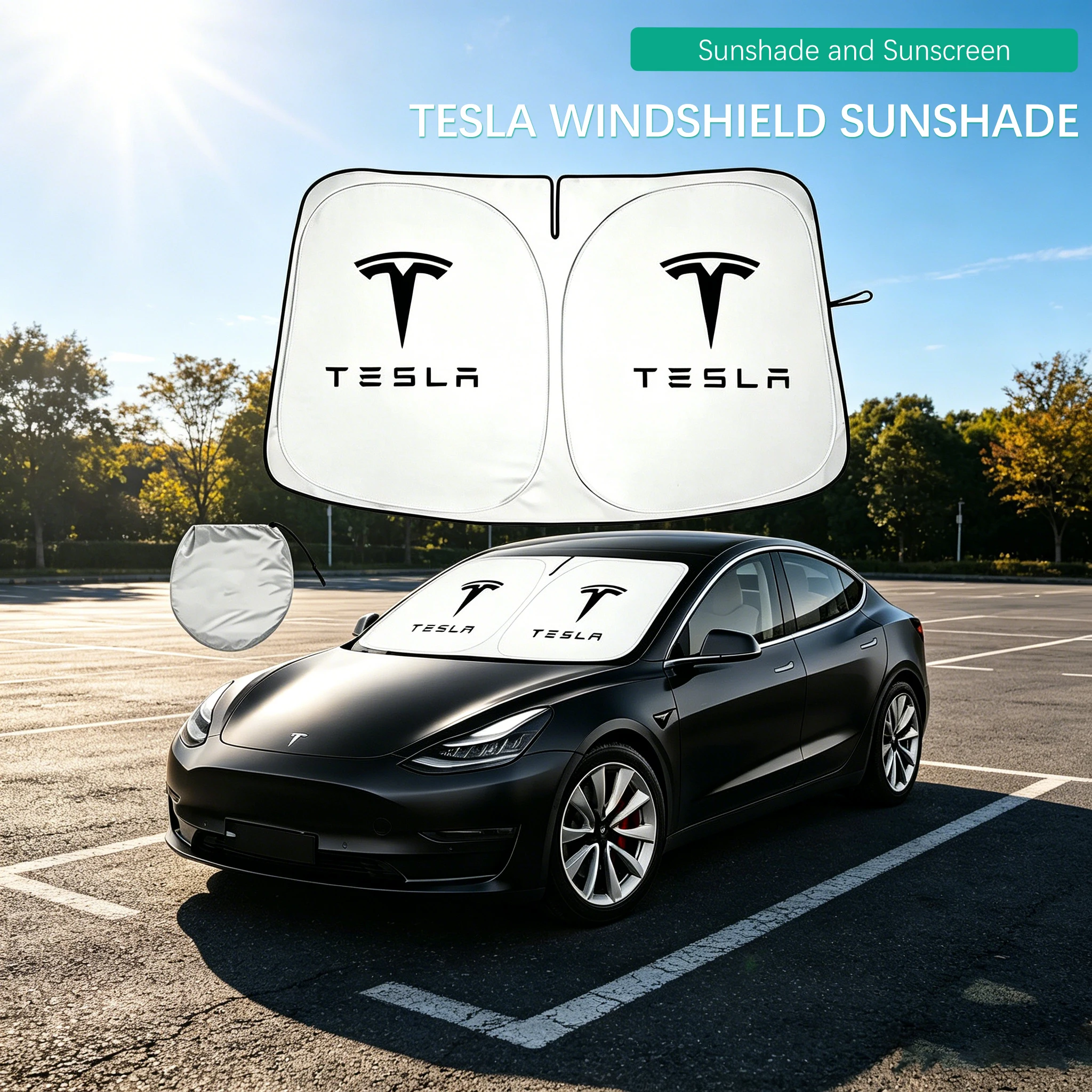 For Tesla Model 3 higland Model Y Windshield Sun Shade Sunshade Sun Visor Protector Foldable Blocks UV Rays Laser Sun Protector
For Tesla Model 3 higland Model Y Windshield Sun Shade Sunshade Sun Visor Protector Foldable Blocks UV Rays Laser Sun Protector