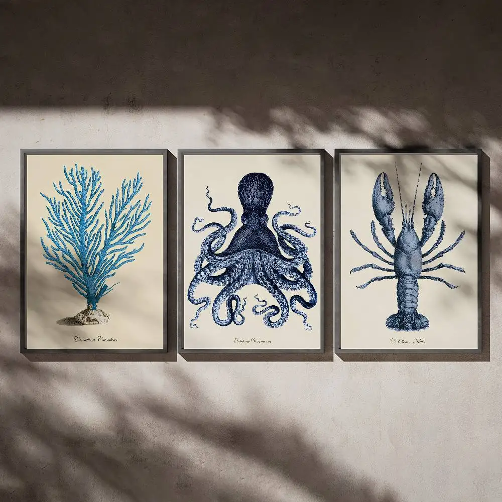 Vintage Blue Sea Creature Coral Shrimp Poster Posters,waterproof Paper Stickers,coffee Shops,bar Living Rooms
Vintage Blue Sea Creature Coral Shrimp Poster Posters,waterproof Paper Stickers,coffee Shops,bar Living Rooms