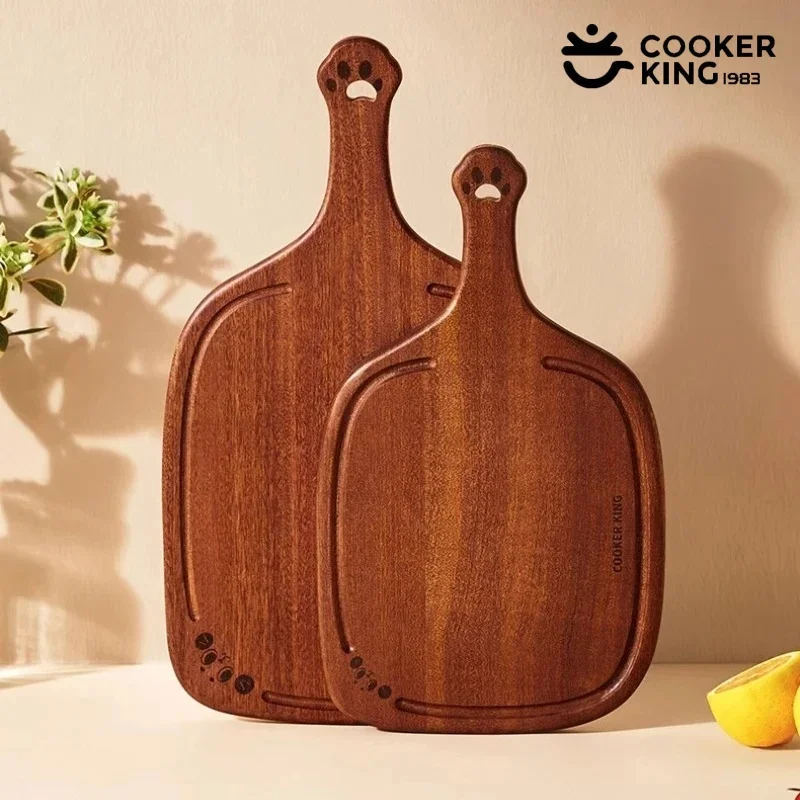 COOKER KING Ebony Wood Chopping Board with Handle Mold-proof Pizza&Bread&Meat Profession Cutting Board Panel Cut-resistant
COOKER KING Ebony Wood Chopping Board with Handle Mold-proof Pizza&Bread&Meat Profession Cutting Board Panel Cut-resistant