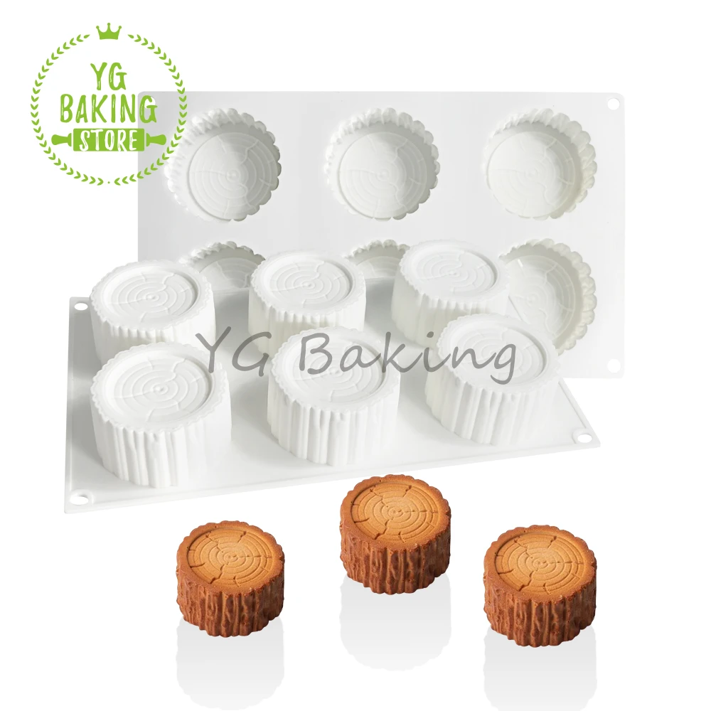 Dorica 6 Cavity Treestump Design Pudding Silicone Mousse Mold DIY Dessert Chocolate Mould Cake Decorating Tools Kitchen Bakeware
Dorica 6 Cavity Treestump Design Pudding Silicone Mousse Mold DIY Dessert Chocolate Mould Cake Decorating Tools Kitchen Bakeware