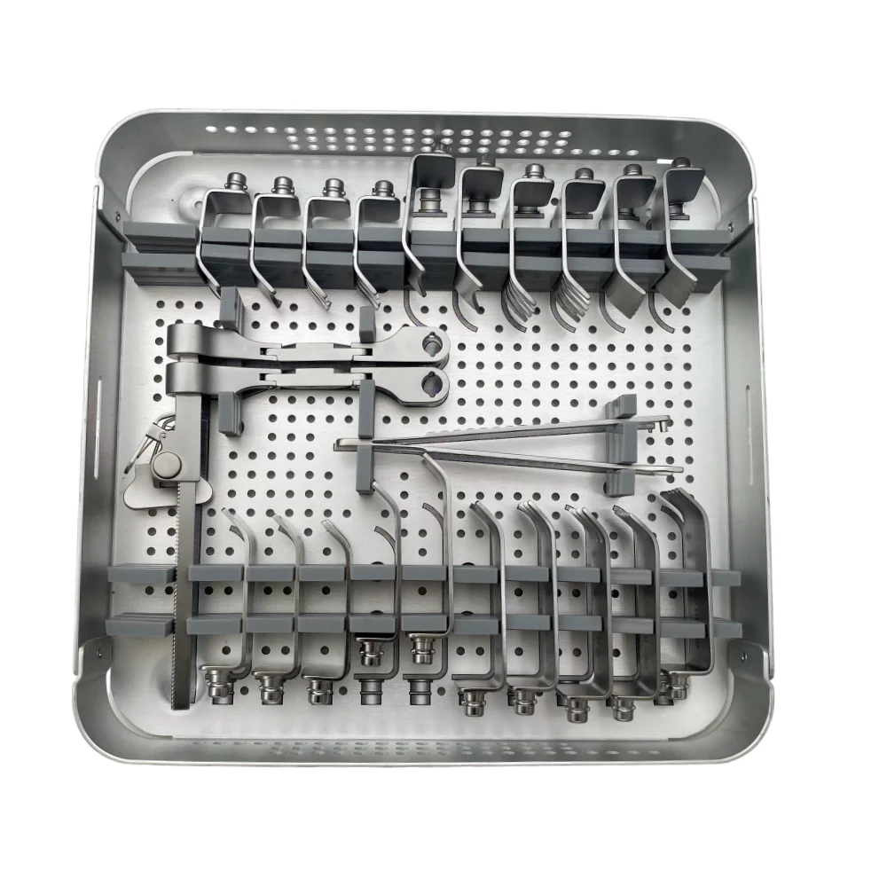 Cervical Retraction Instrument Set Spine Retractor Instrument Set Toothed Curved Blunt Blade Cervical Retractor tool
Cervical Retraction Instrument Set Spine Retractor Instrument Set Toothed Curved Blunt Blade Cervical Retractor tool