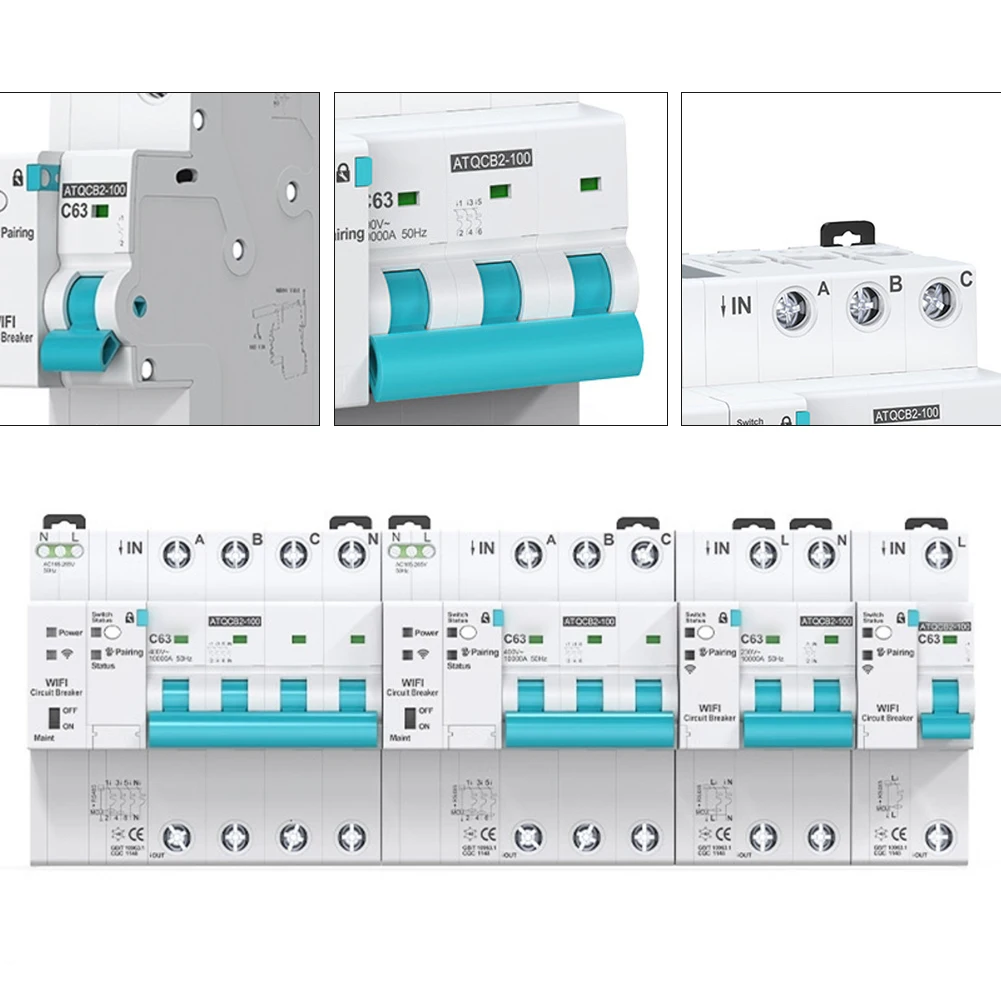 Для Tuya, совместимого с интеллектуальным автоматическим выключателем с дистанционным мониторингом, усовершенствованной защитой и характеристиками для домашнего использования
Для Tuya, совместимого с интеллектуальным автоматическим выключателем с дистанционным мониторингом, усовершенствованной защитой и характеристиками для домашнего использования