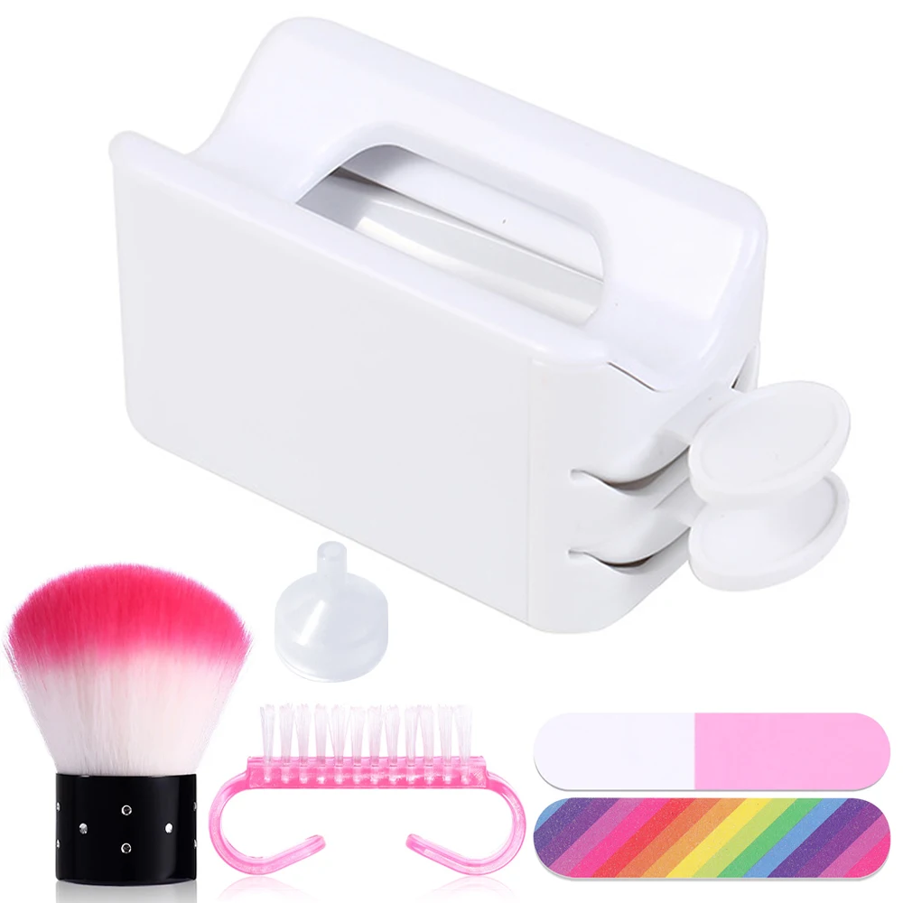 Nail Glitter Powder Recycling Box Set Nail Tool Set Dust Collector Sequin Rhinestone Container Holder Manicure Storage Case
Nail Glitter Powder Recycling Box Set Nail Tool Set Dust Collector Sequin Rhinestone Container Holder Manicure Storage Case