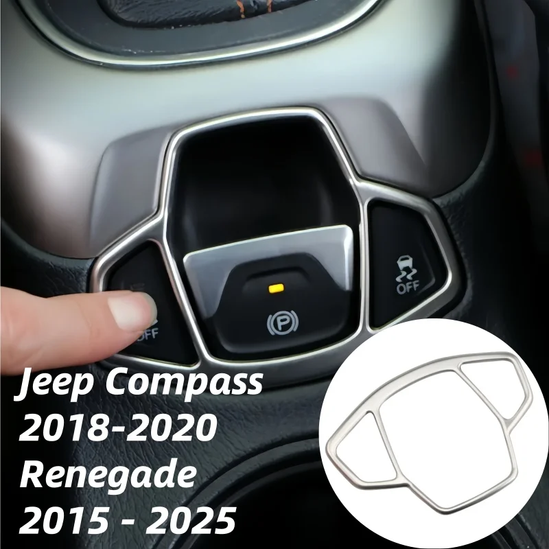 For Jeep Compass 2018-2020 Renegade 2015 - 2025 Electronic Auto Handbrake Hand Brake Button Sticker Panel Trim Decoration Cover
For Jeep Compass 2018-2020 Renegade 2015 - 2025 Electronic Auto Handbrake Hand Brake Button Sticker Panel Trim Decoration Cover