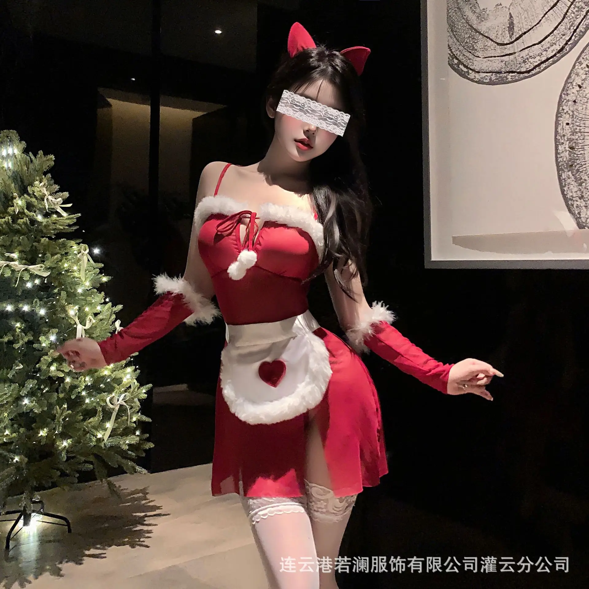 New Ruolan sexy underwear sexy Christmas dress maid pure desire suit cute Internet celebrity live suit 9129
New Ruolan sexy underwear sexy Christmas dress maid pure desire suit cute Internet celebrity live suit 9129