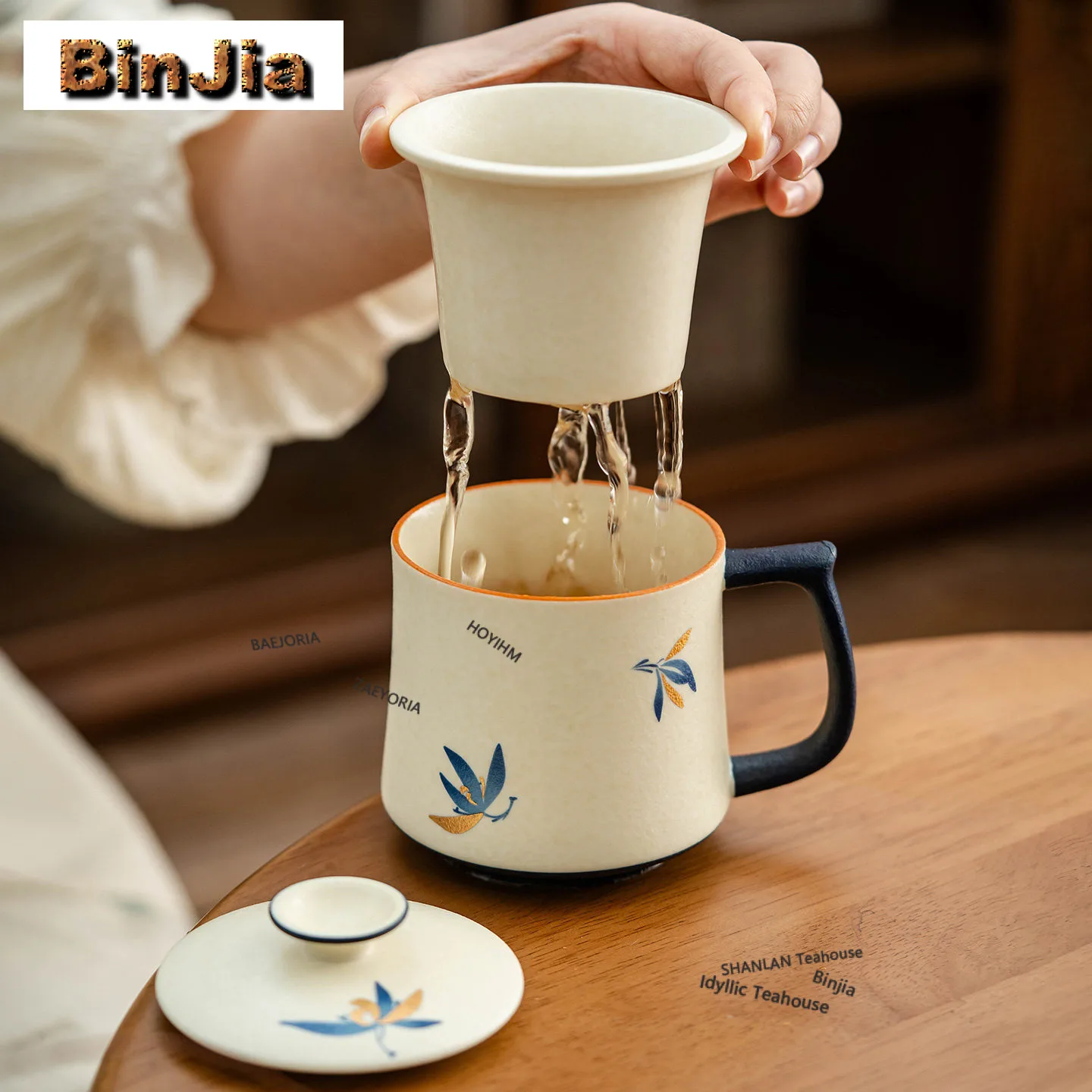 330ml Hand Painted Orchid Filter Tea Separator Cup Aesthetic Tea Mug With Infuser Household Tea Maker Office Water Cup Teaset
330ml Hand Painted Orchid Filter Tea Separator Cup Aesthetic Tea Mug With Infuser Household Tea Maker Office Water Cup Teaset