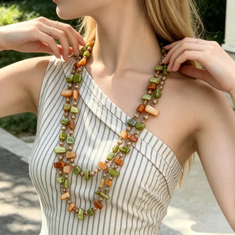 Bohemian Style Long Necklace with Colorful Shell And Crystal for Women Fashionable Layered Choker Jewelry Gift for Vacation
Bohemian Style Long Necklace with Colorful Shell And Crystal for Women Fashionable Layered Choker Jewelry Gift for Vacation