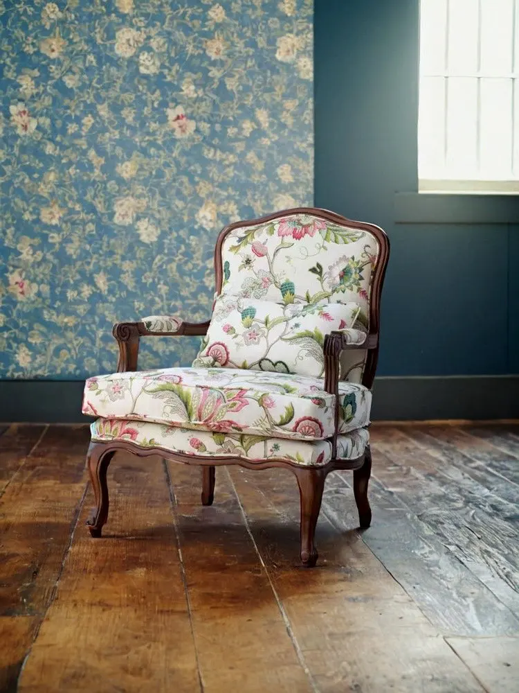 Retro sofa chair living room balcony casual fabric single sofa
Retro sofa chair living room balcony casual fabric single sofa