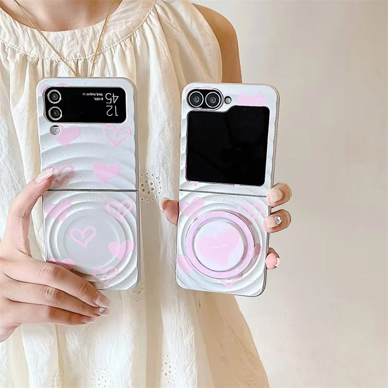 Pink Love Heart Magsafe Wireless Charge Phone Case For Samsung Galaxy Z Flip 7 FE 3 4 5 6 Cover With Magnetic Stand
Pink Love Heart Magsafe Wireless Charge Phone Case For Samsung Galaxy Z Flip 7 FE 3 4 5 6 Cover With Magnetic Stand