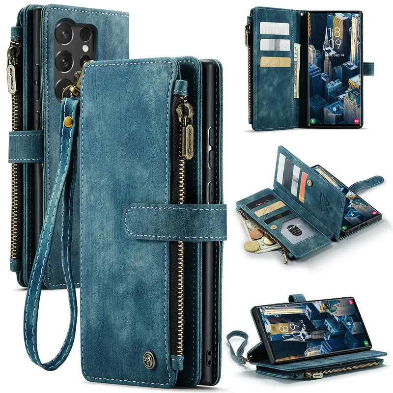 S25 S24 S23 S21 S20 Ultra 5G Luxury Case Zipper 10-Card Book Funda for Samsung Galaxy S25 Ultra S24 FE 20 S 23 Plus 24 25 Cover
S25 S24 S23 S21 S20 Ultra 5G Luxury Case Zipper 10-Card Book Funda for Samsung Galaxy S25 Ultra S24 FE 20 S 23 Plus 24 25 Cover